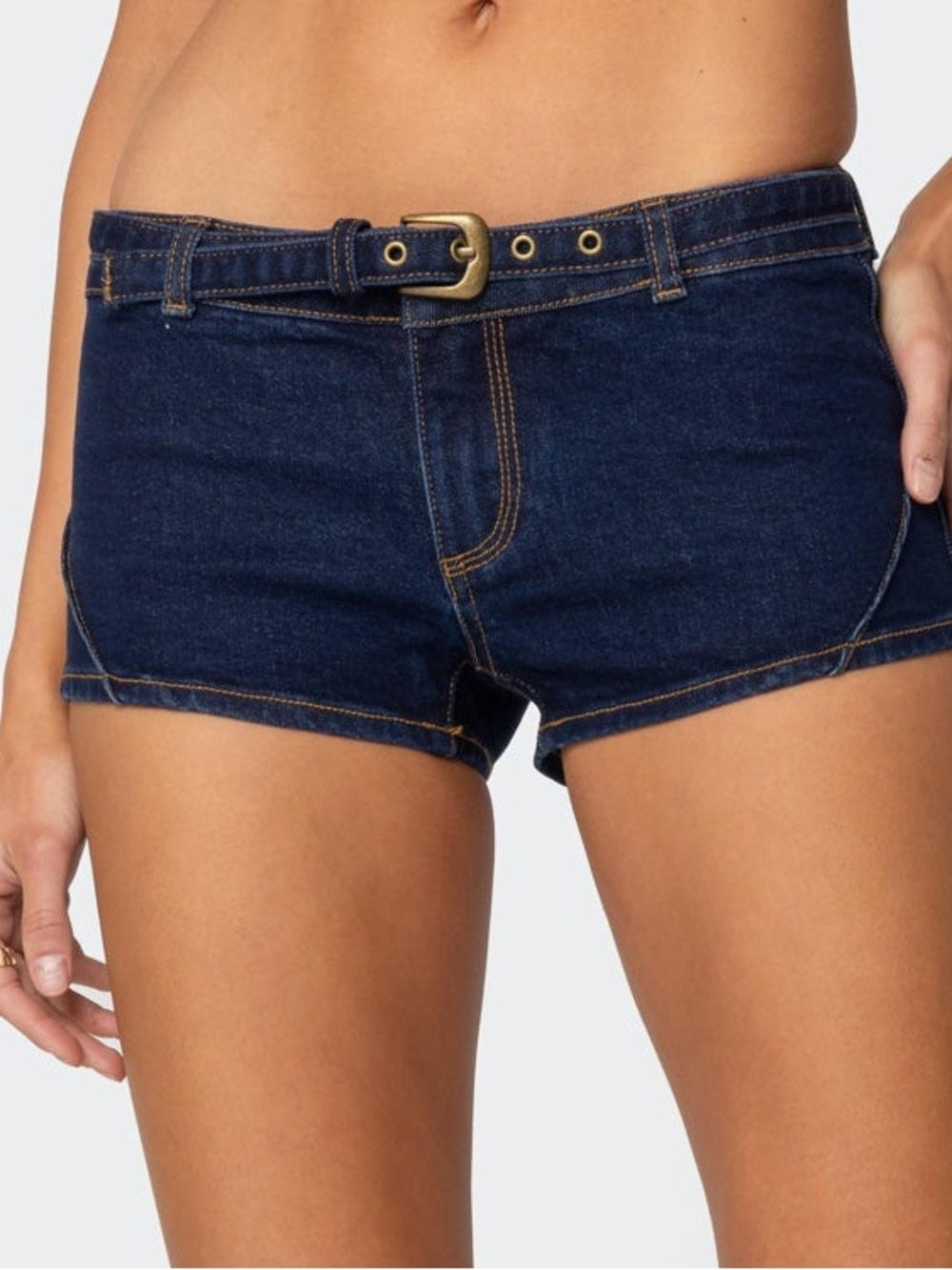 Edikted Ciel Low Rise Denim Micro